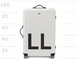 LLサイズのスーツケースをレンタル