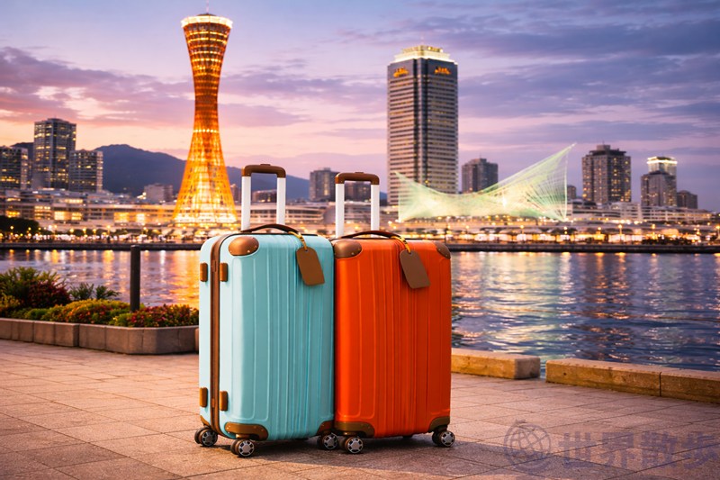 神戸の店舗でレンタルしたスーツケース