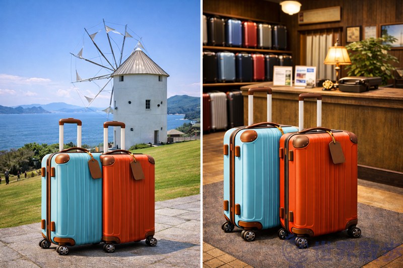 栃木の店舗でスーツケースをレンタル