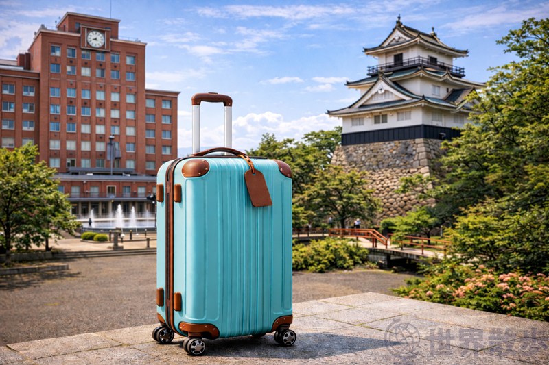 秋田市内の店舗でスーツケースをレンタル