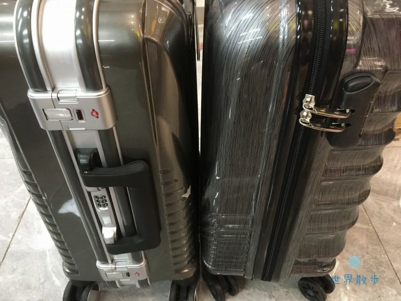 スーツケースのファスナータイプとフレームタイプ