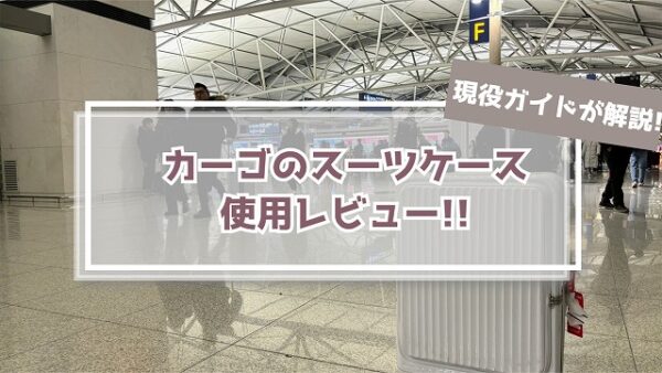 【使用レビュー】カーゴのスーツケースの実力は口コミ評判通り!?
